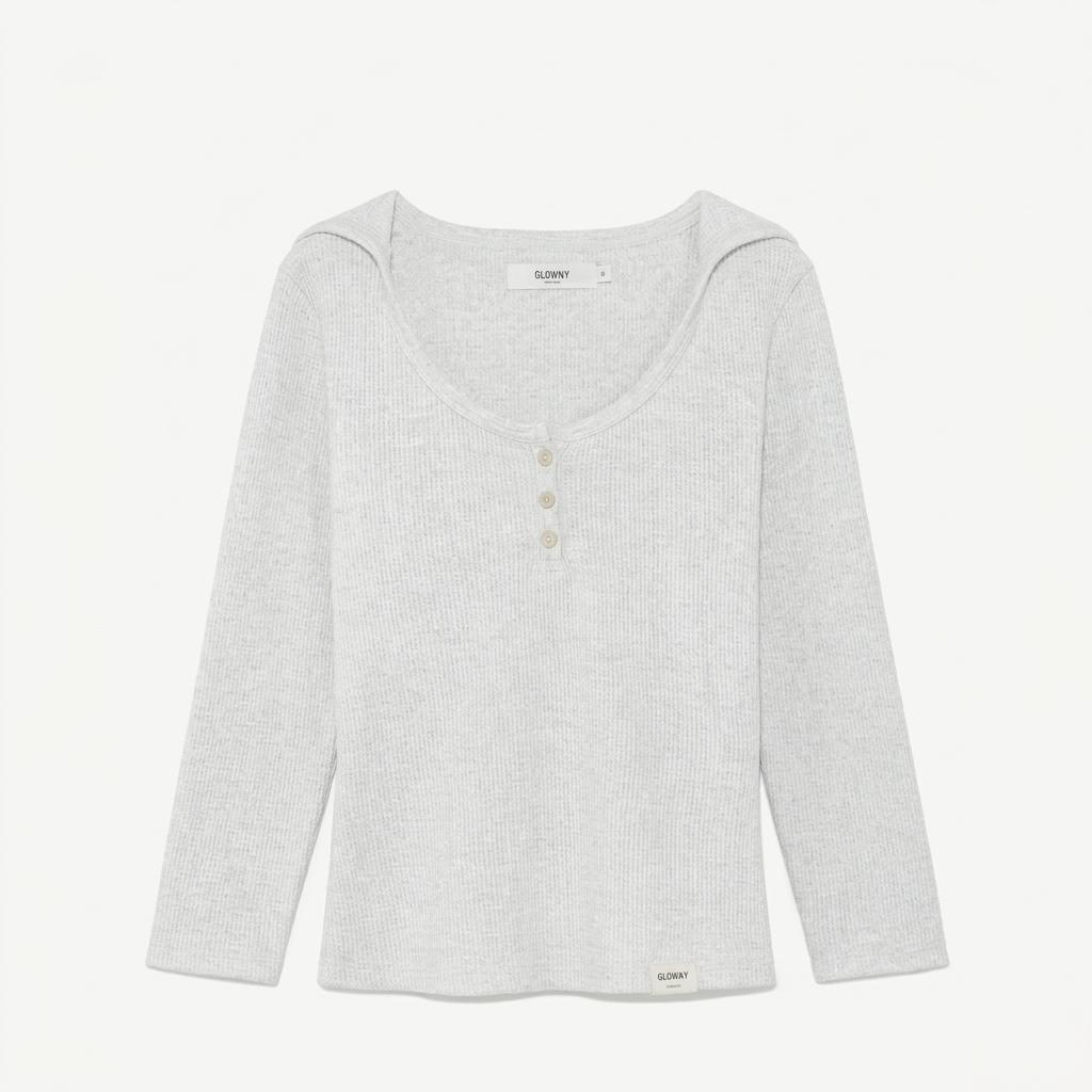글로니 3/4 G WAFFLE BUTTON FLY TEE 1