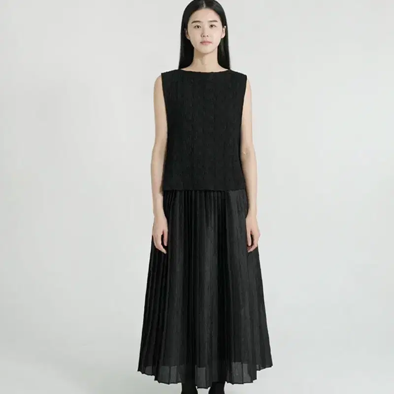 유노이아 Cotton Weave Vest 블랙 4