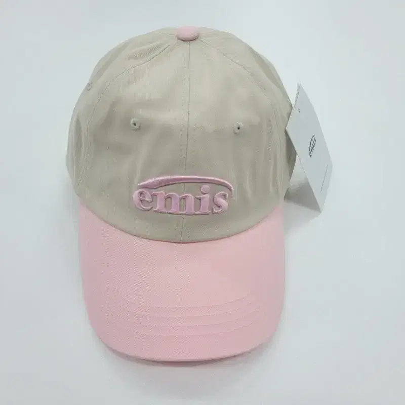 이미스 볼캡 모자 베이지/핑크 3