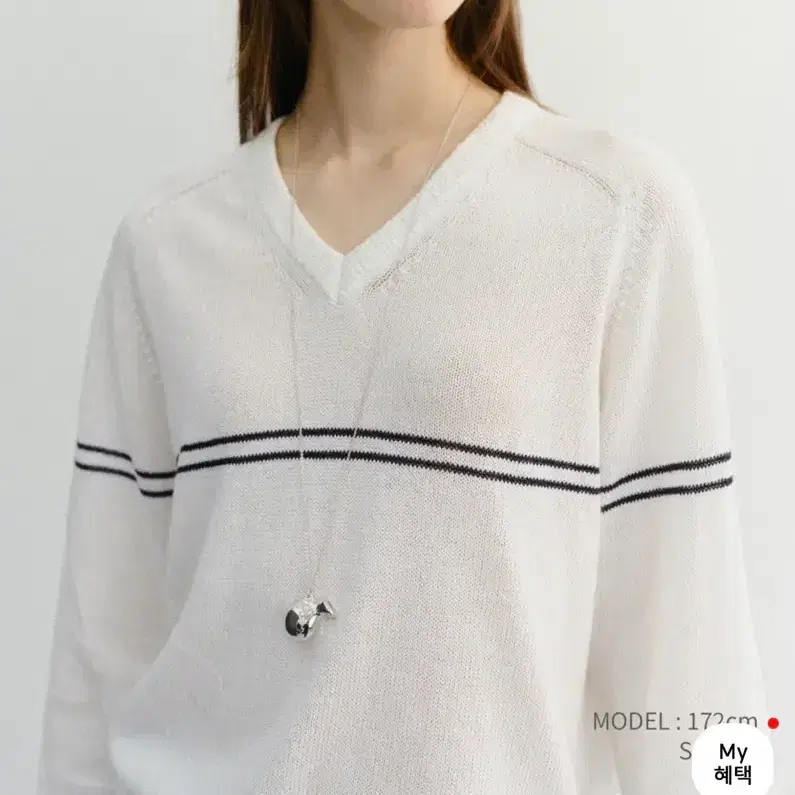 S.새상품) 던스트 브이넥 스트라이프 스웨터 니트 V-NECK STRIPED SWEATER 4
