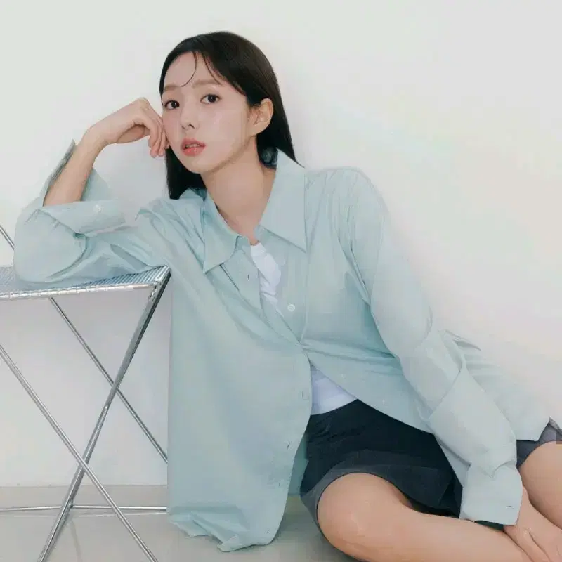 시티브리즈 링클 프리 베이직 셔츠 라이트 민트 FREE 3