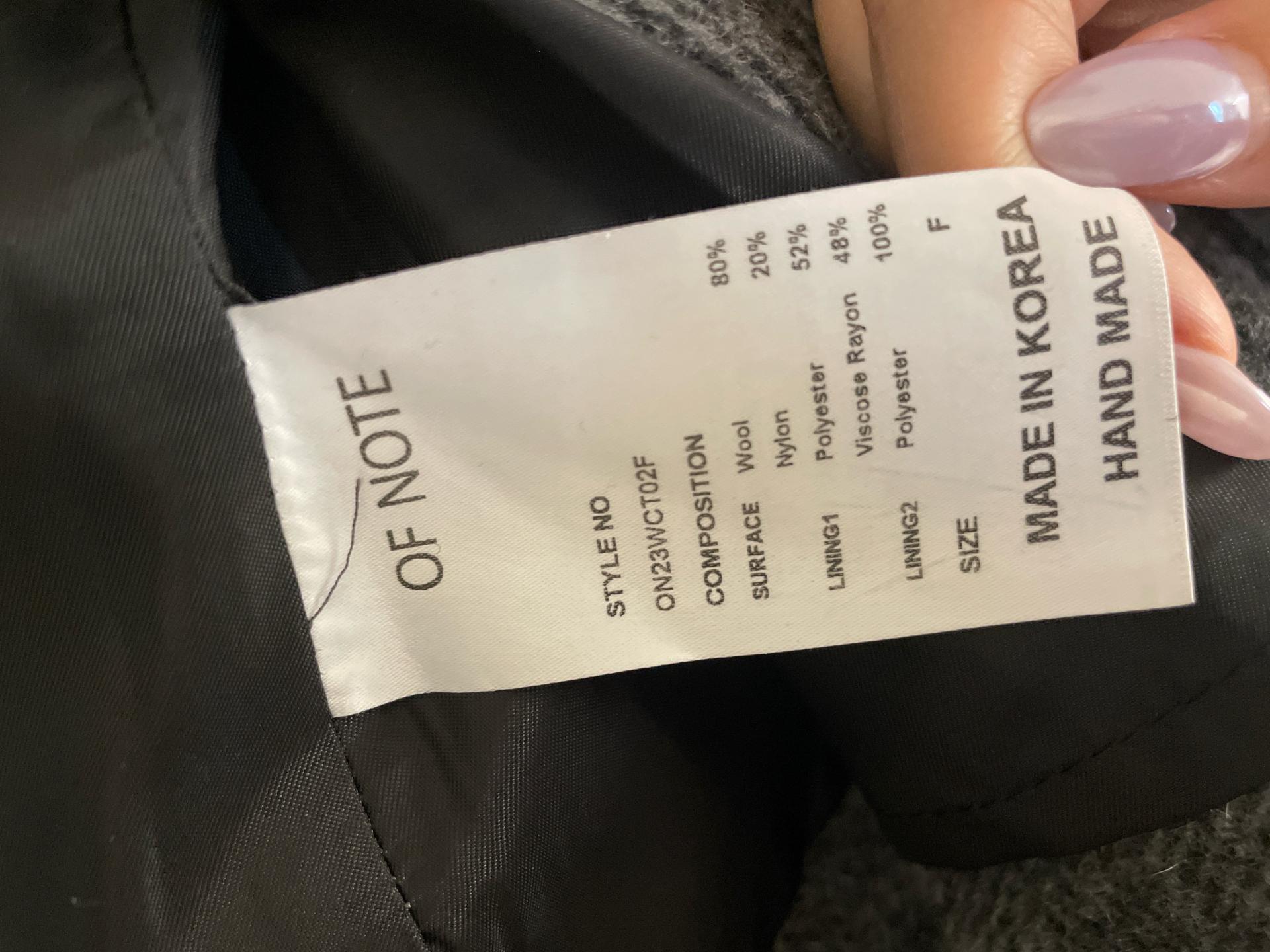 오브노트 체크 핸드메이드 롱코트 5
