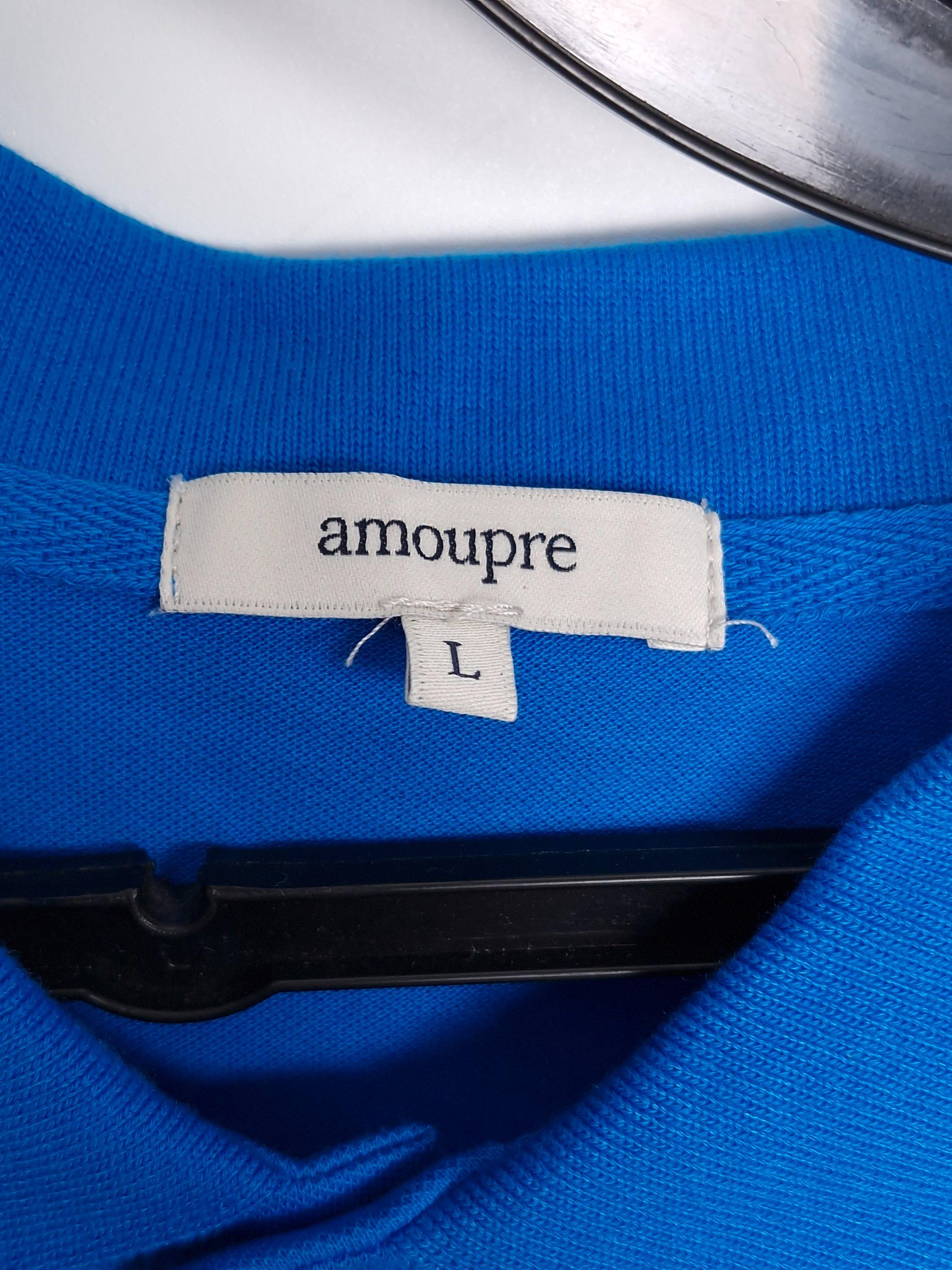 아모프레 AMOUPRE 파란색 반팔티셔츠 L [A810] 5