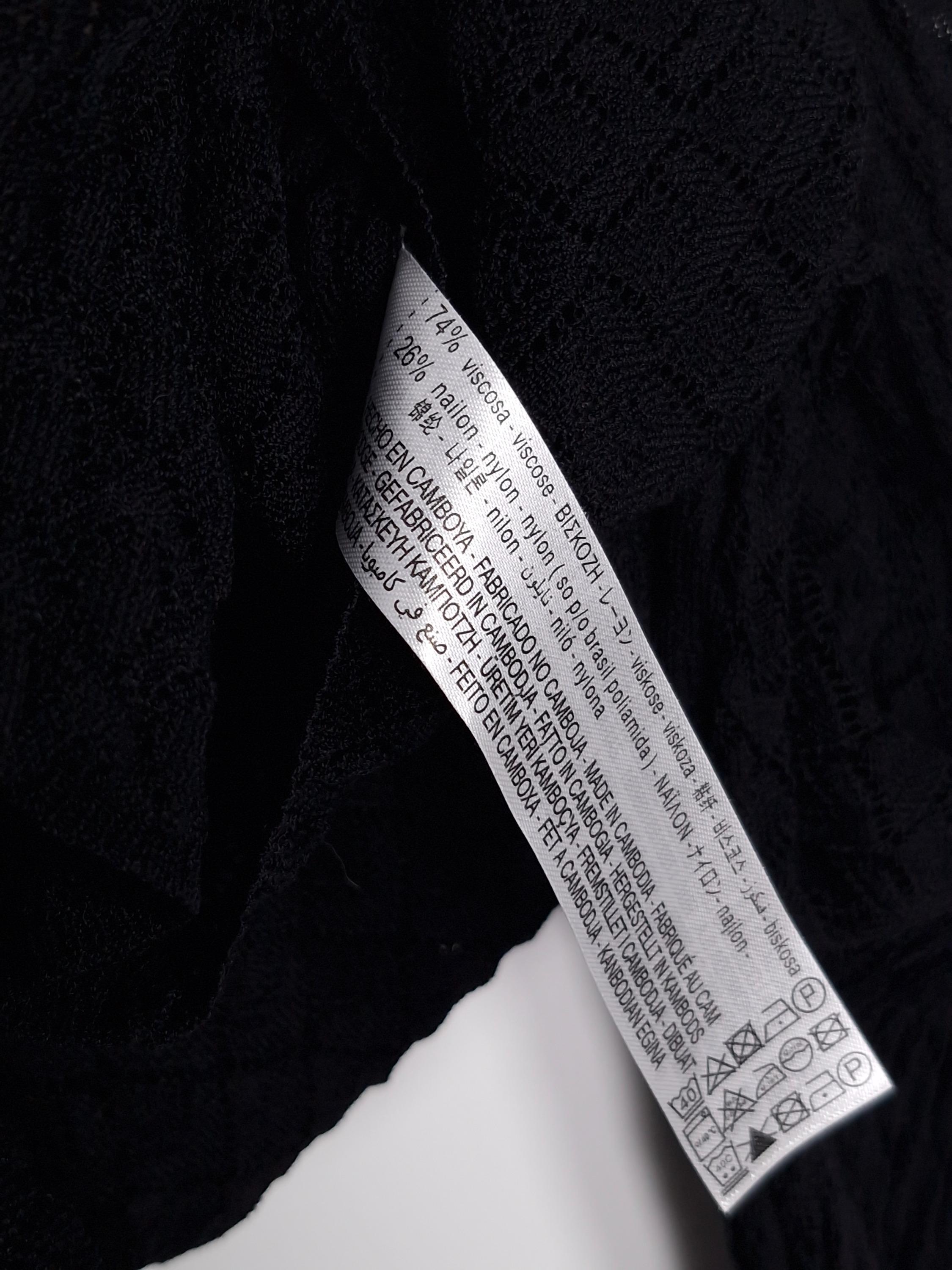 자라 ZARA 검정 메쉬 펀칭 니트 M [A812] 5