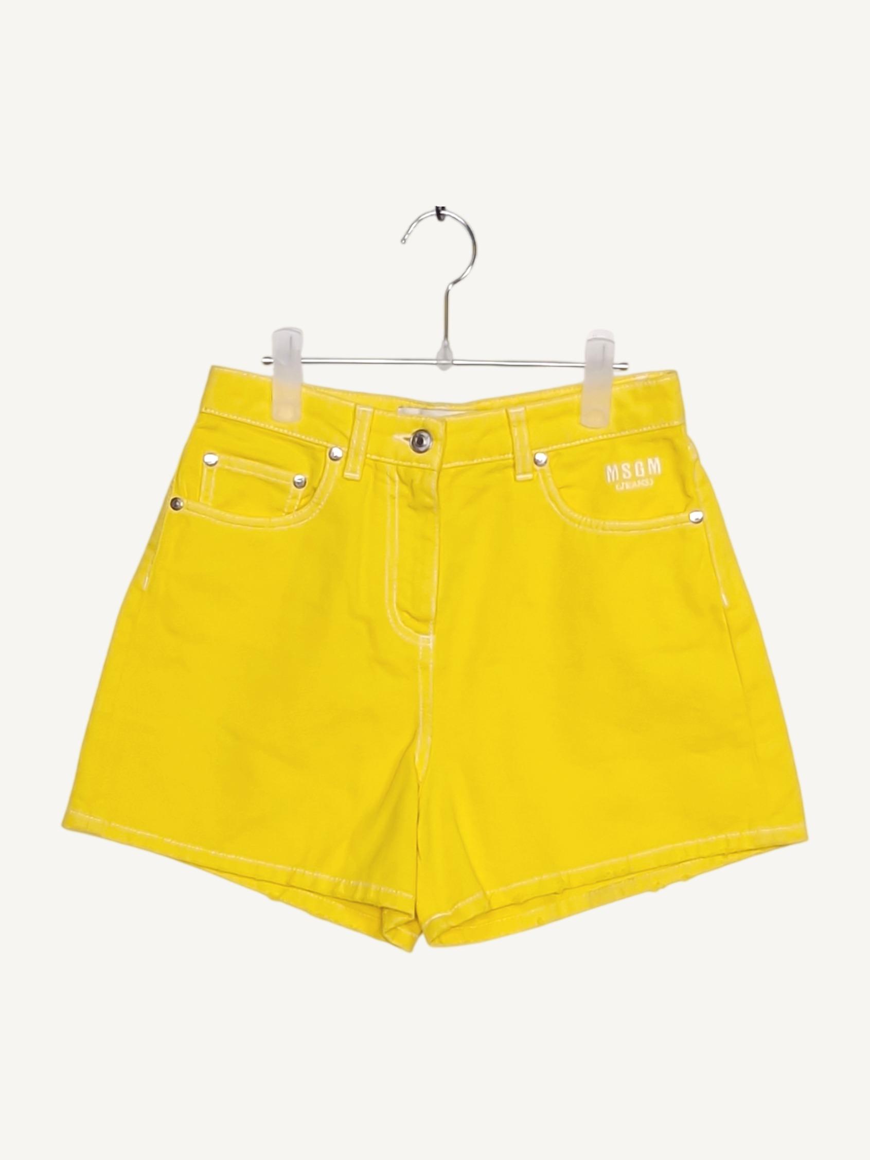 엠에스지엠 MSGM 노란색 반바지 40 [A823] 2