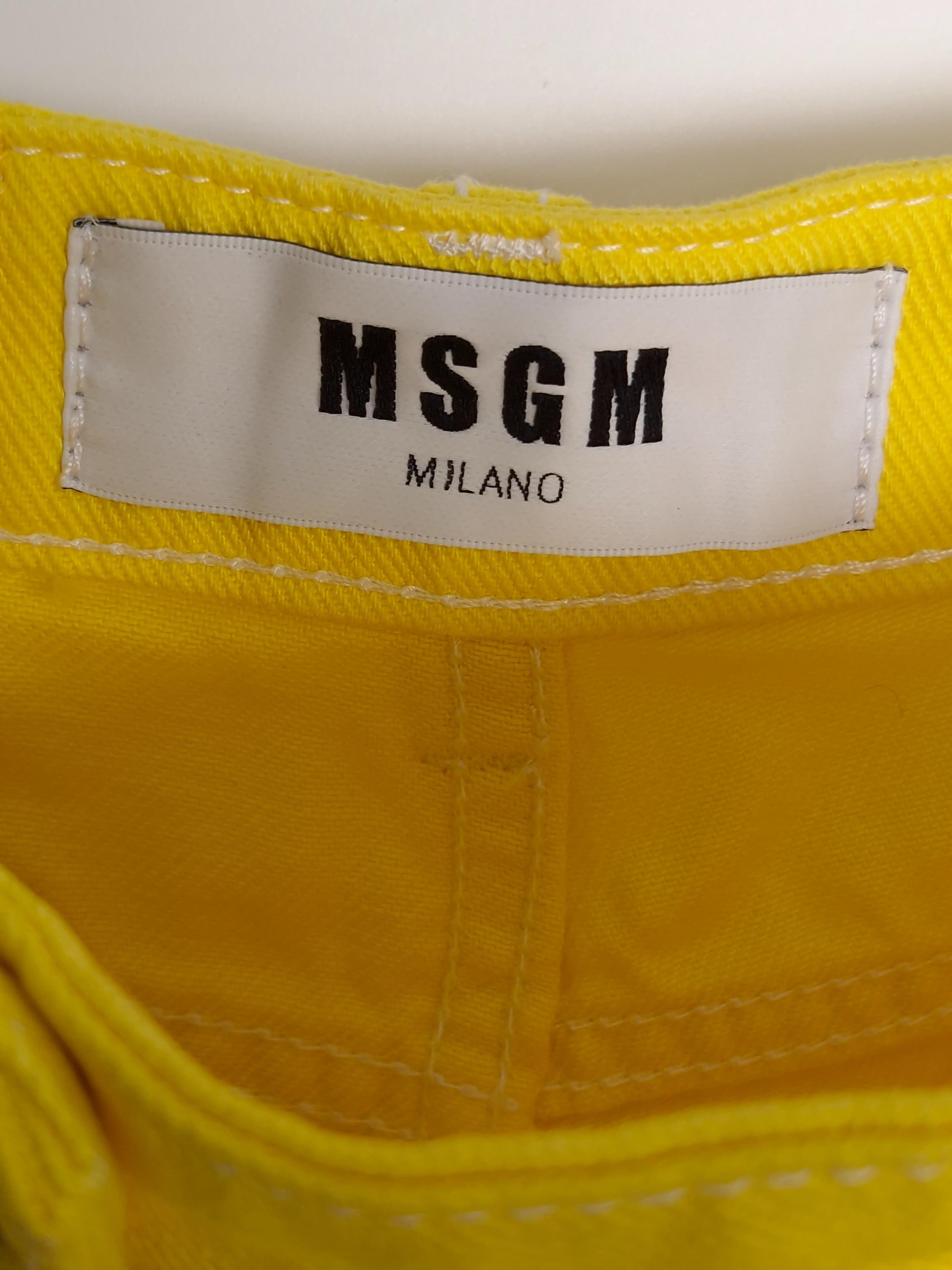엠에스지엠 MSGM 노란색 반바지 40 [A823] 4