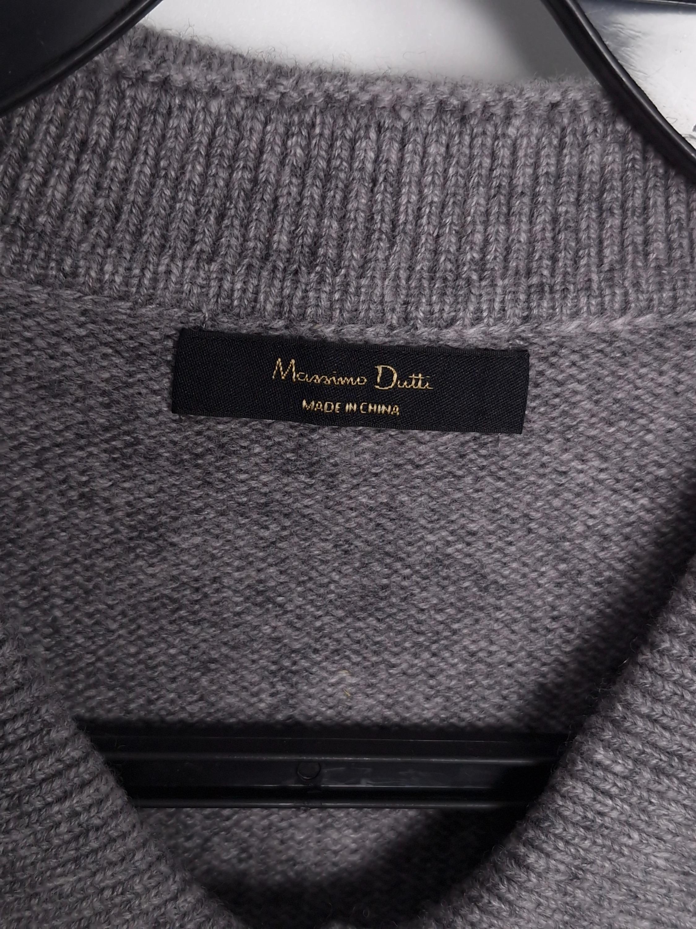 마시모두띠 Massimo Dutti 회색 니트 베스트 S [A833] 4