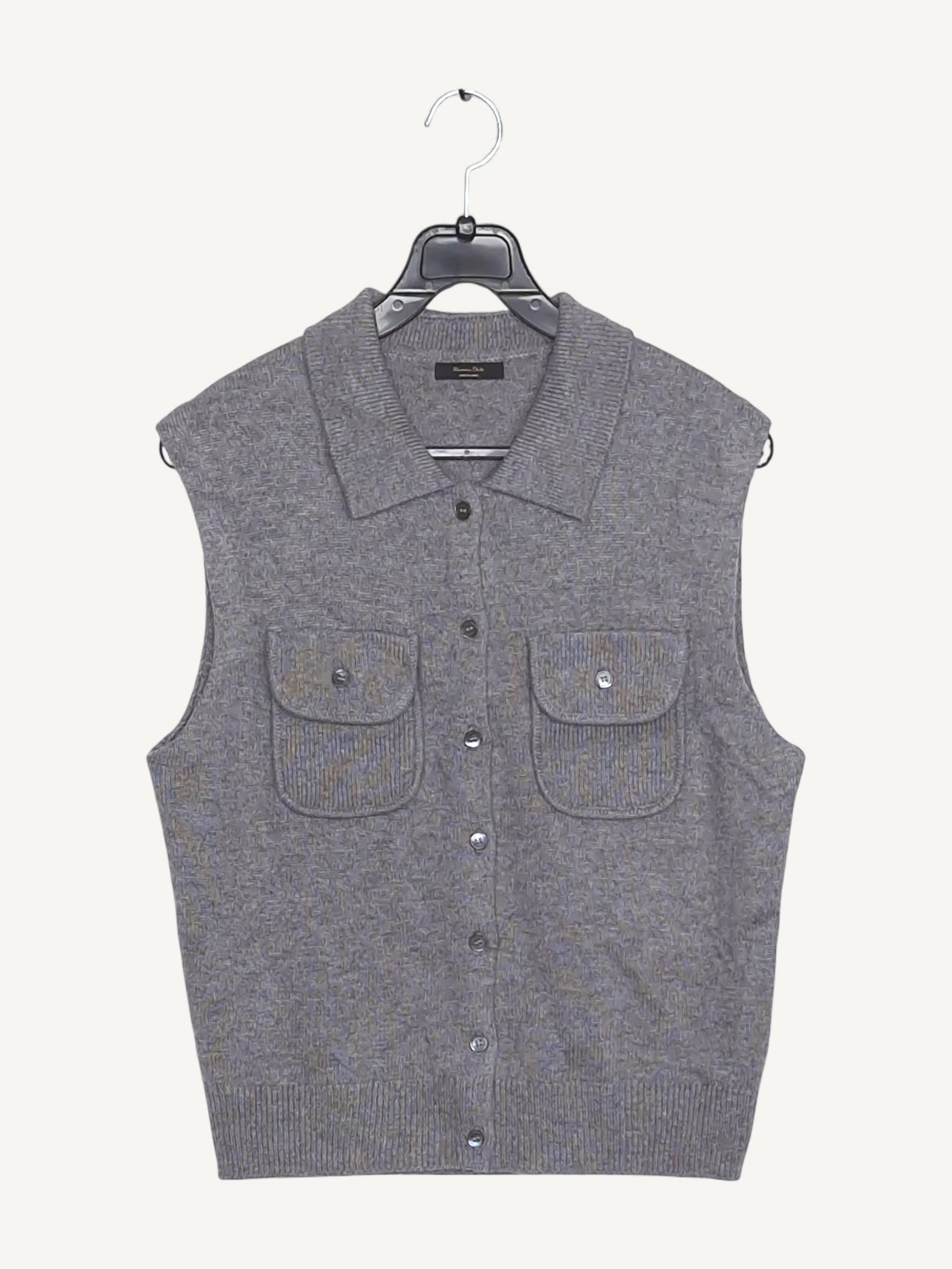 마시모두띠 Massimo Dutti 회색 니트 베스트 S [A833] 2