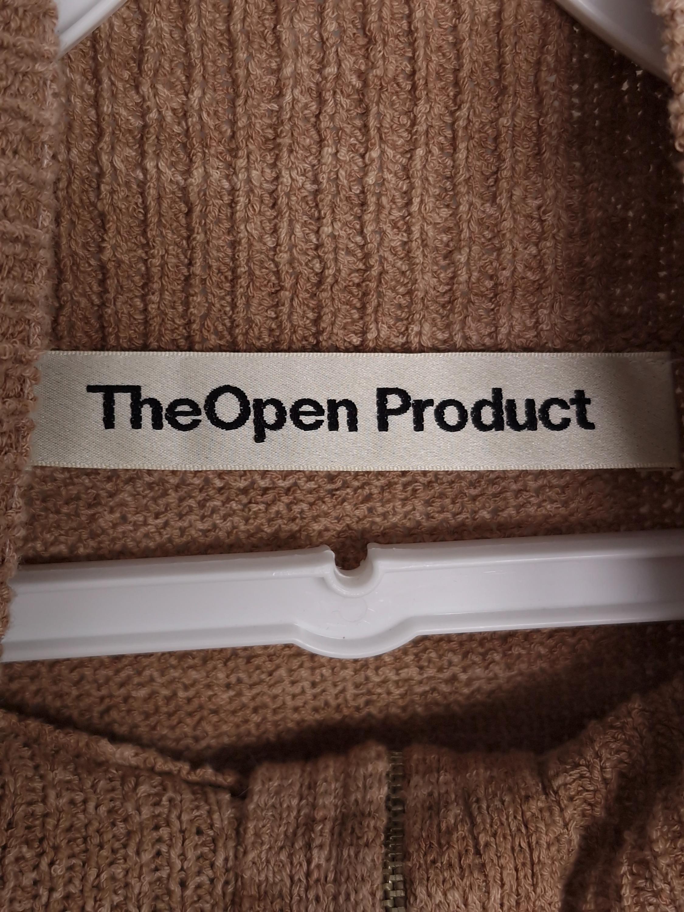 더 오픈 프로덕트 THE OPEN PRODUCT 브라운 반집업 니트 OS [A835] 4