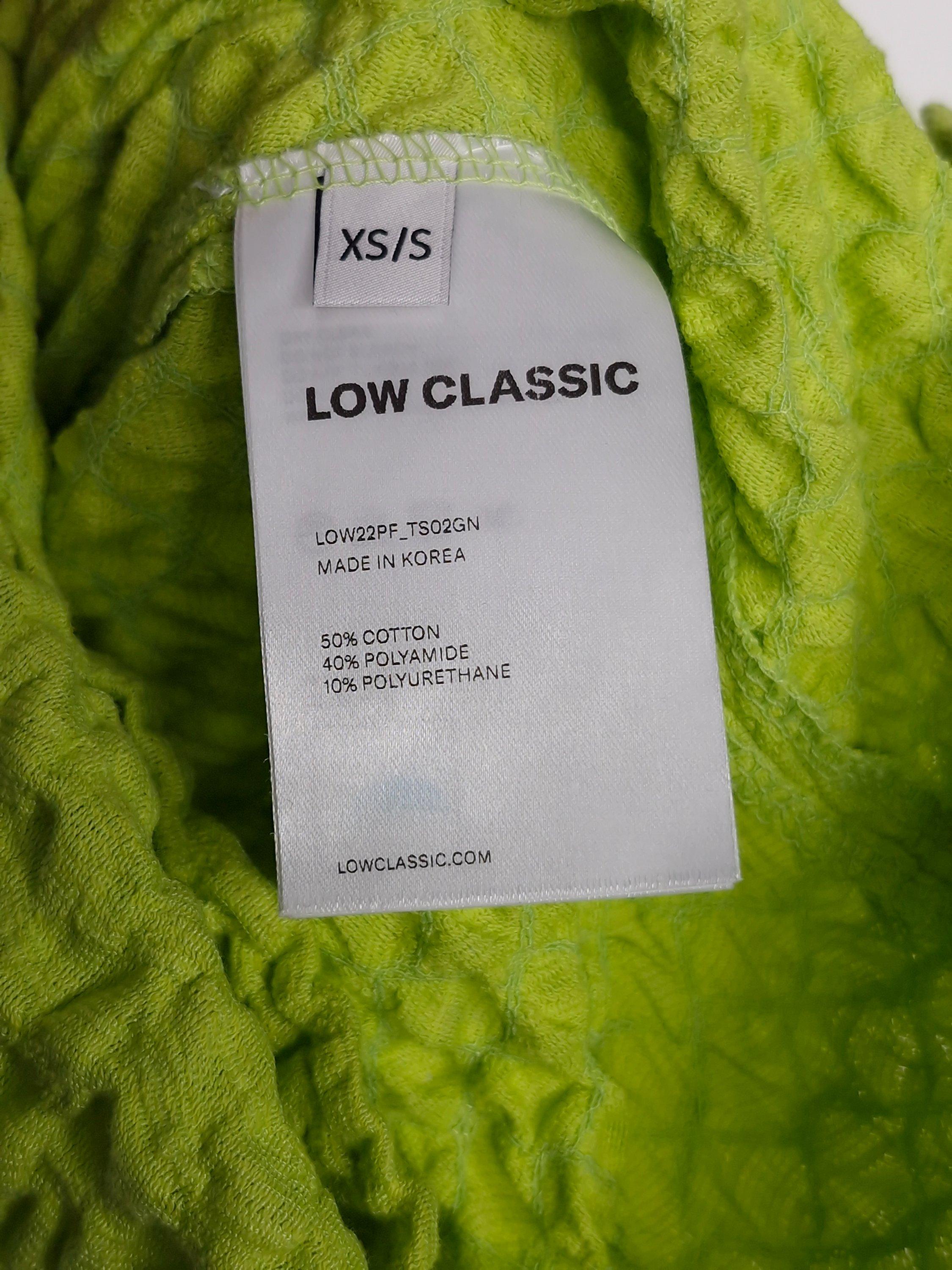 로우클래식 LOW CLASSIC 연두 링클 반팔티셔츠 XS/S (새상품) [A847] 6