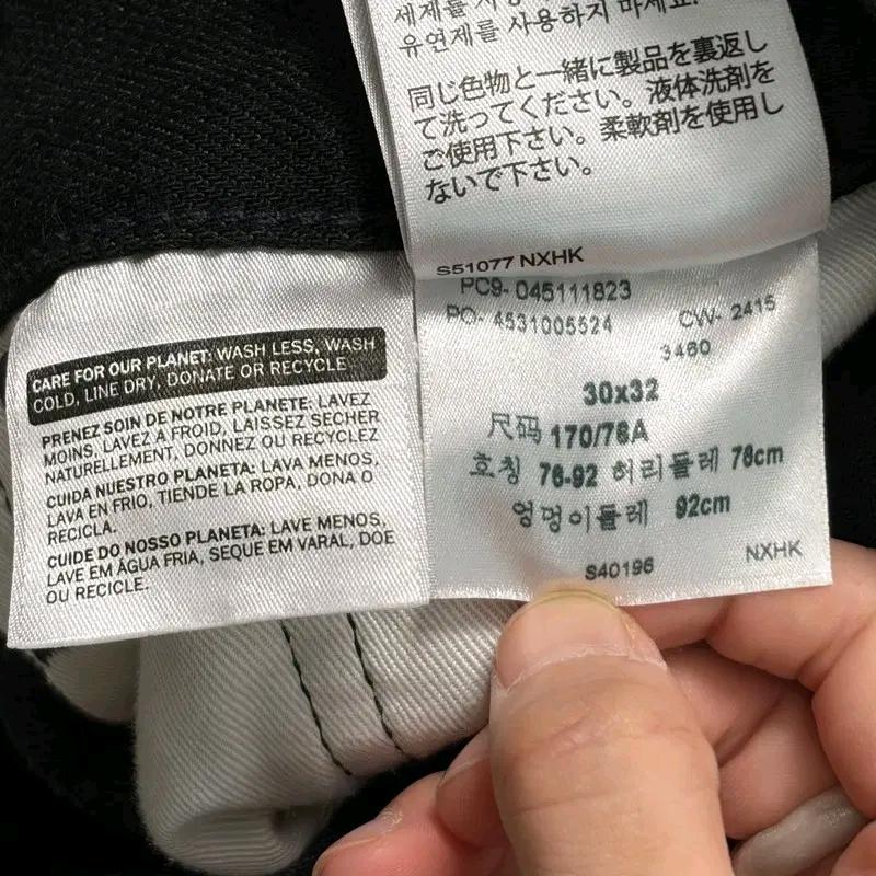 LEVI'S 511 코튼팬츠 블랙  W30 L32 4