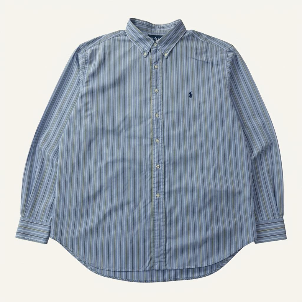 CA752 2XL 폴로 클래식핏 00s 멀티스트라이프 셔츠 남방 1