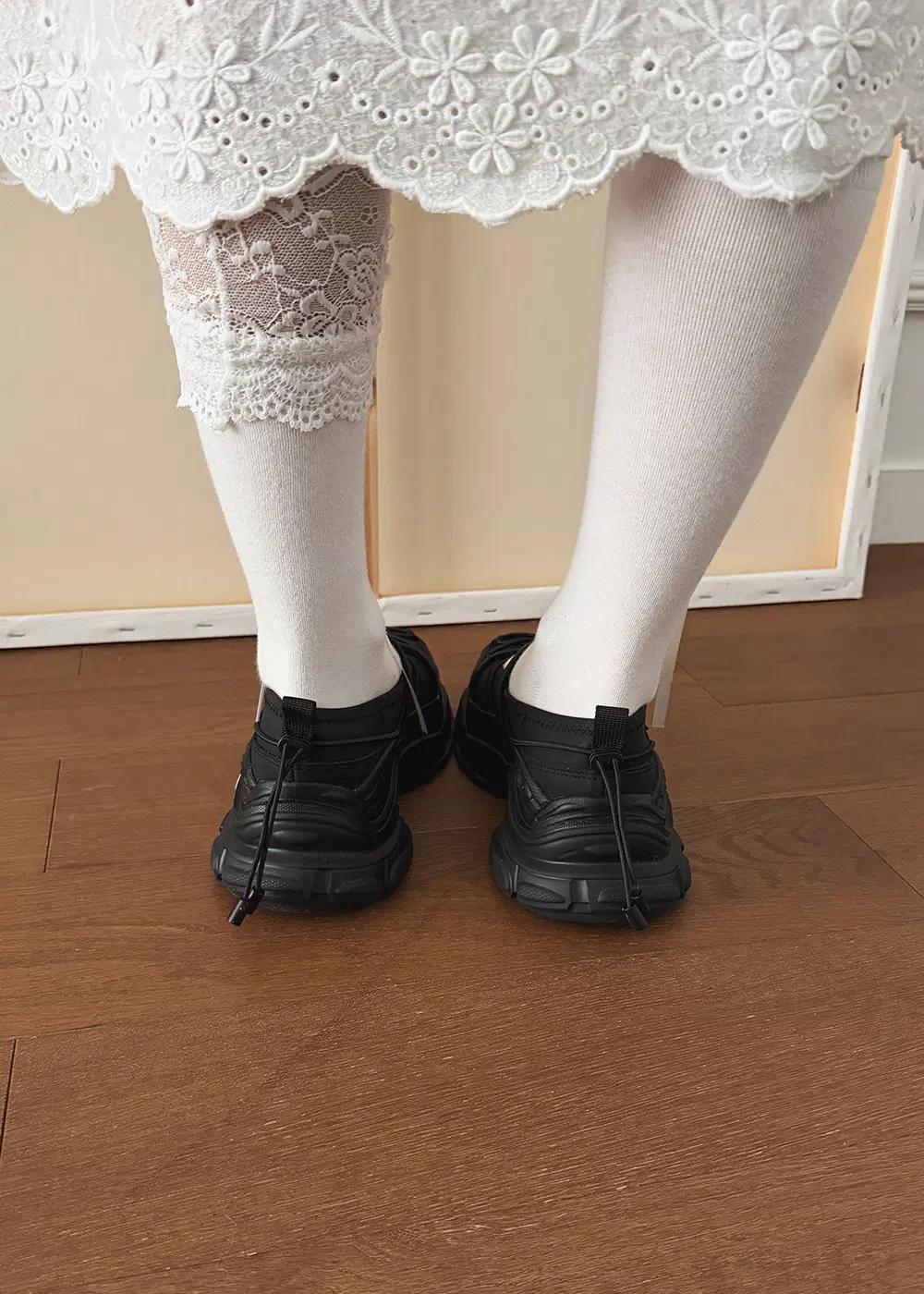 @9584 블랙 225-스토퍼 스니커즈 6cm 러블리 운동화-새상품 13