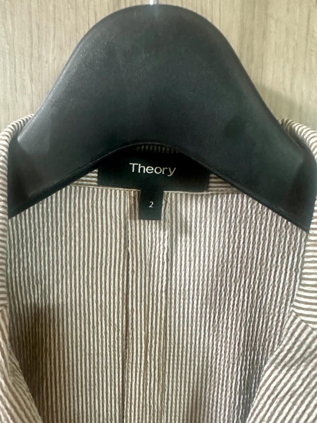 (상태매우좋음) 띠어리(Theory)시어서커 시그니처 테일러드 자켓 8