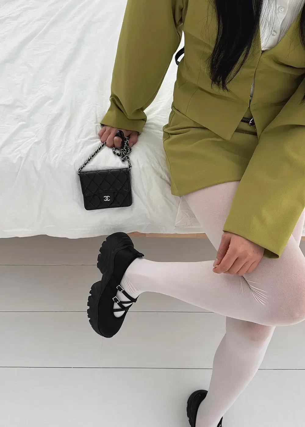 @9520 블랙 250-레이어드 버클스트랩 5cm 메리제인 플랫-새상품 6