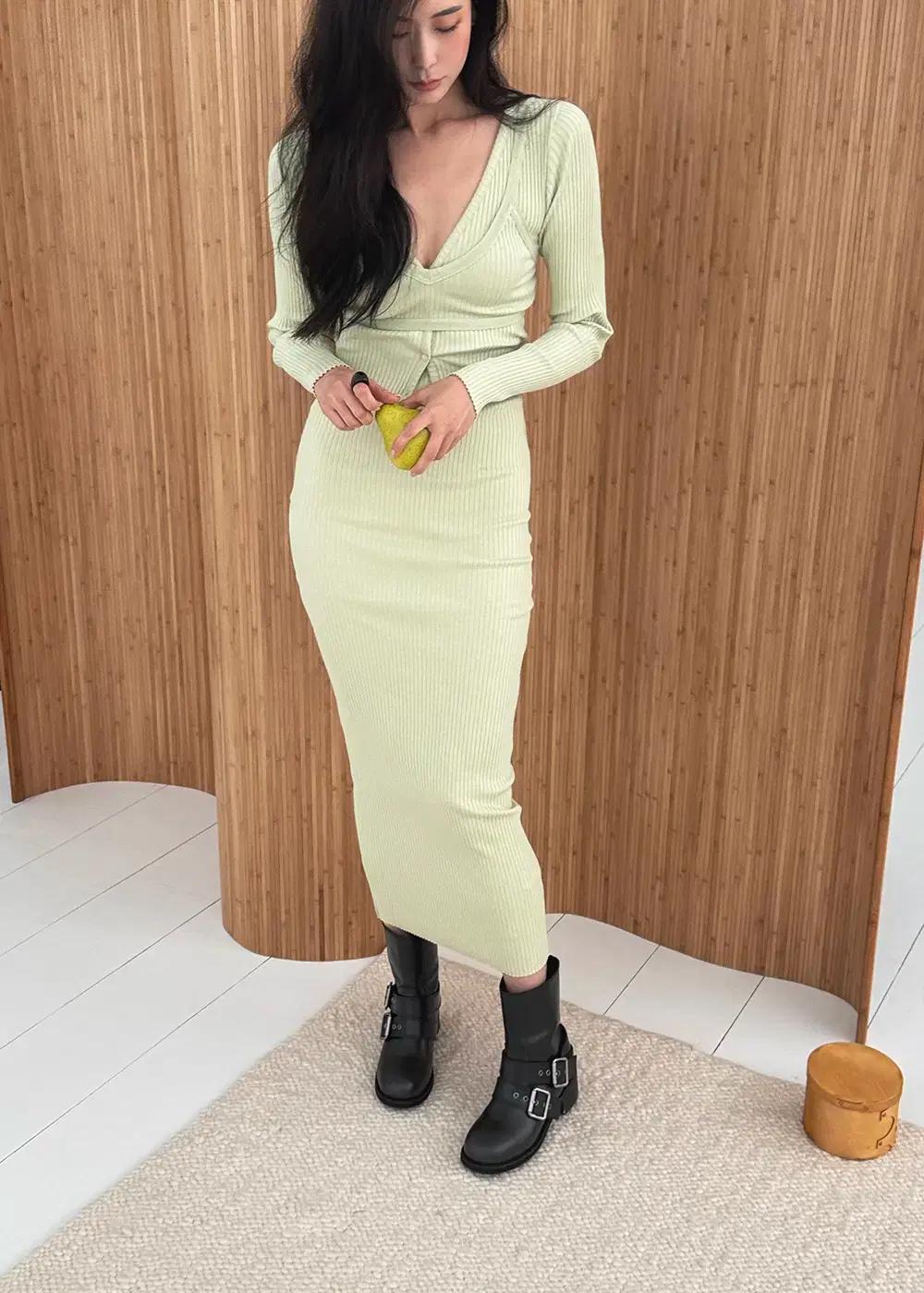 @9524 블랙 245-빅버클 아일렛 스트랩 4cm 미들 반부츠-새상품 5