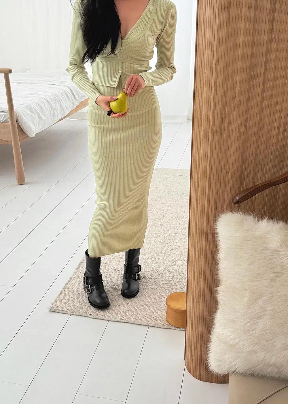 @9524 블랙 240-빅버클 아일렛 스트랩 4cm 미들 반부츠-새상품 8