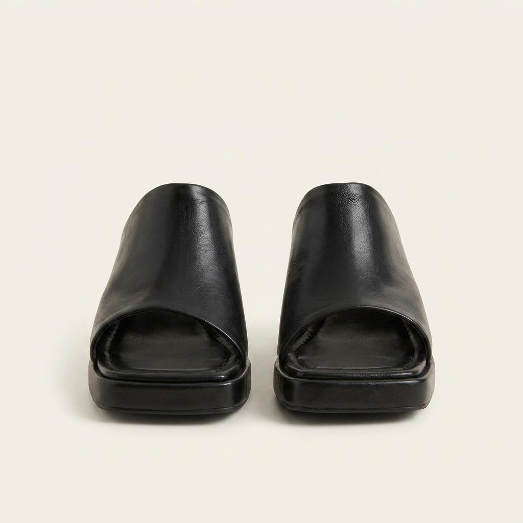 @9477 블랙 230-가보시 7cm 데님 슬리퍼-새상품 1