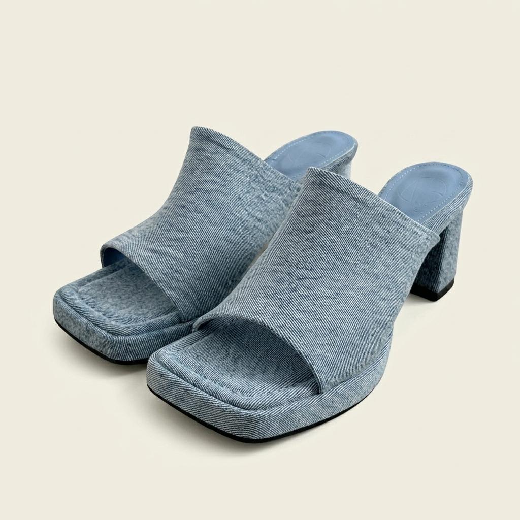 @9477 블루 250-가보시 7cm 데님 슬리퍼-새상품 1