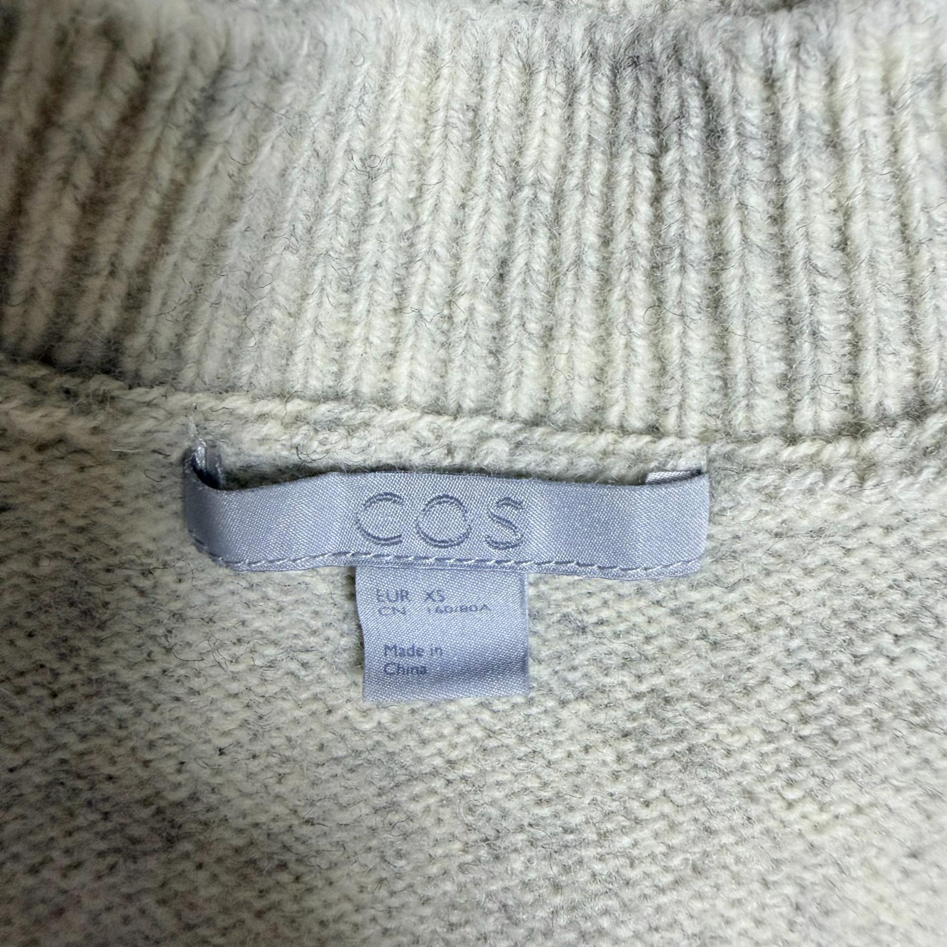 COS 모크넥 스웨터 베이지 XS 4