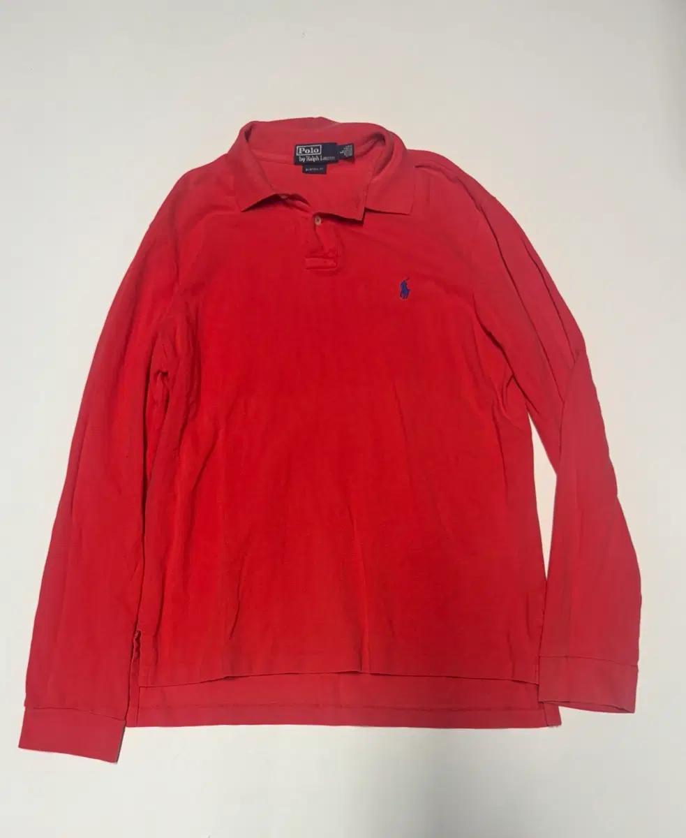 폴로 랄프로렌 커스텀 핏 PK 긴팔 카라 티셔츠 L ~ XL 레드 2
