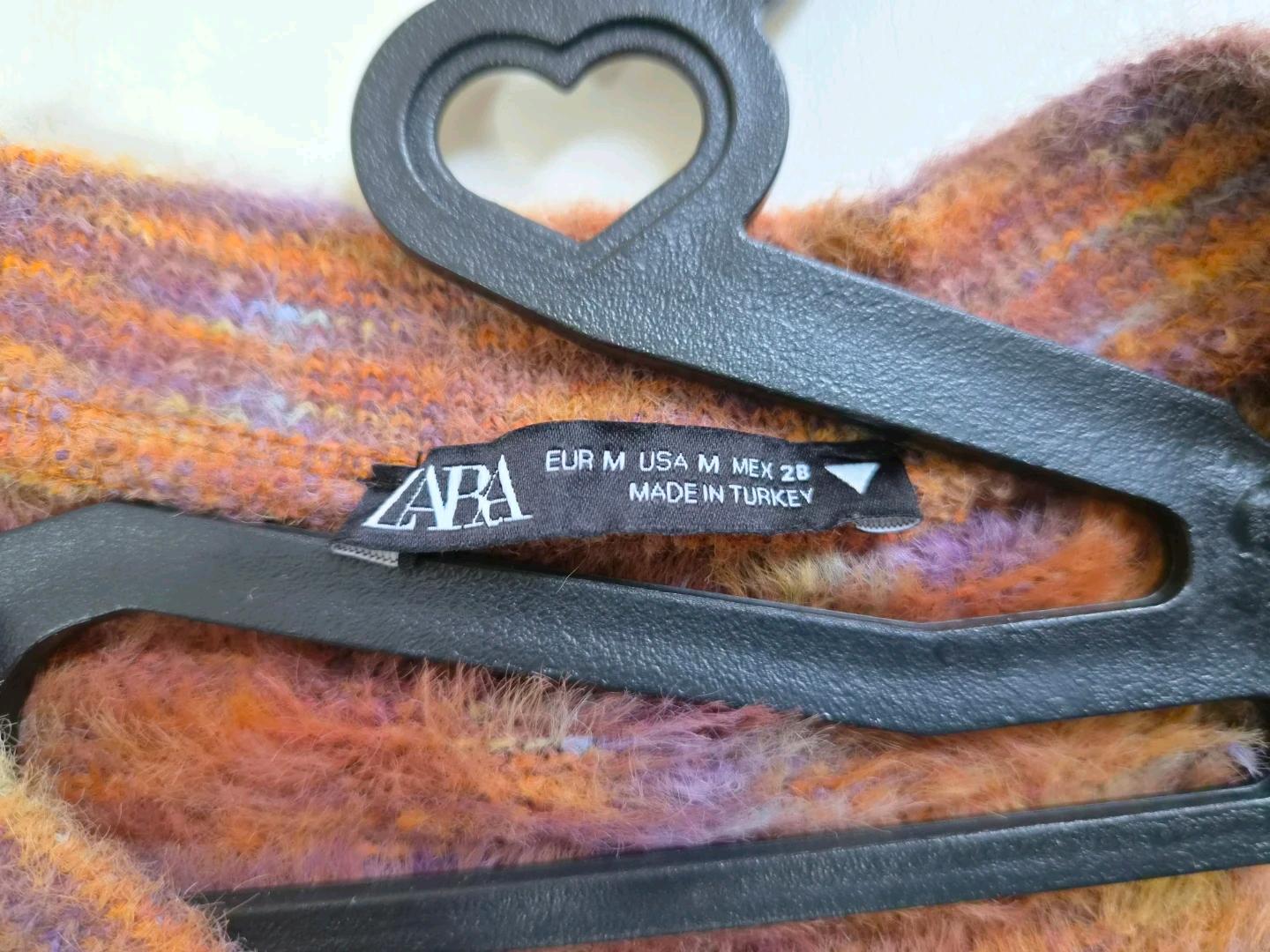ZARA 컬러 앙고라 니트 M 거의 새제품 3