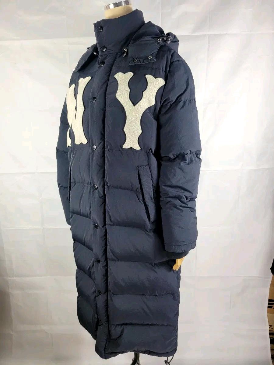 [명품 정품/한정판] 구찌 X MLB 뉴욕 양키스 자수 롱 다운 코트 (패딩) 판매 3