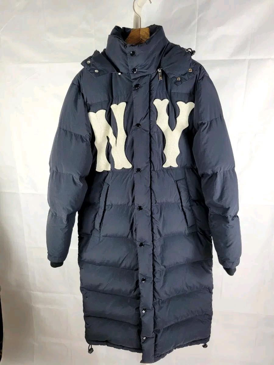 [명품 정품/한정판] 구찌 X MLB 뉴욕 양키스 자수 롱 다운 코트 (패딩) 판매 2
