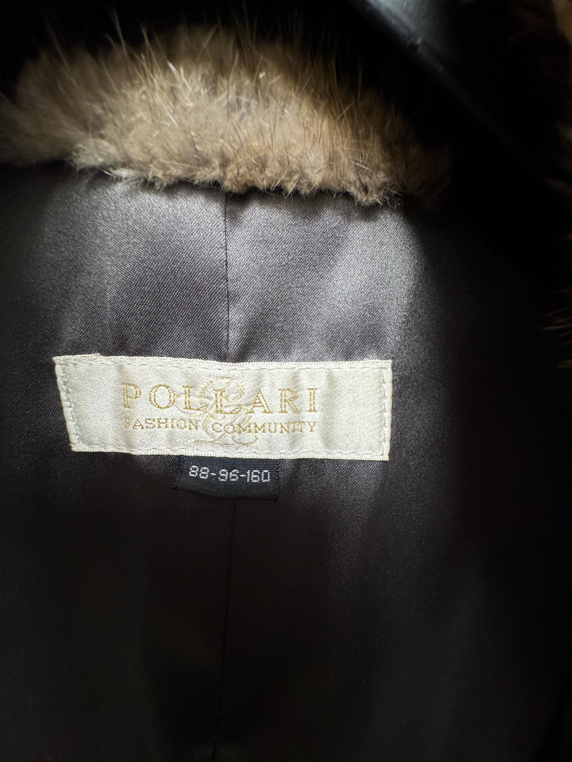 POLLARI 머스크랫 100% 천연 퍼 코트 7