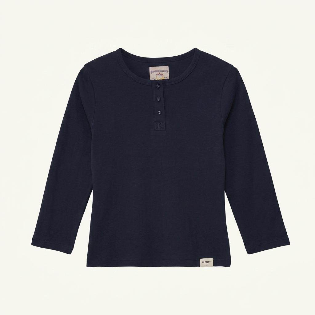 글로니 3/4 BUTTON FLY TEE (NAVY/남색) 1