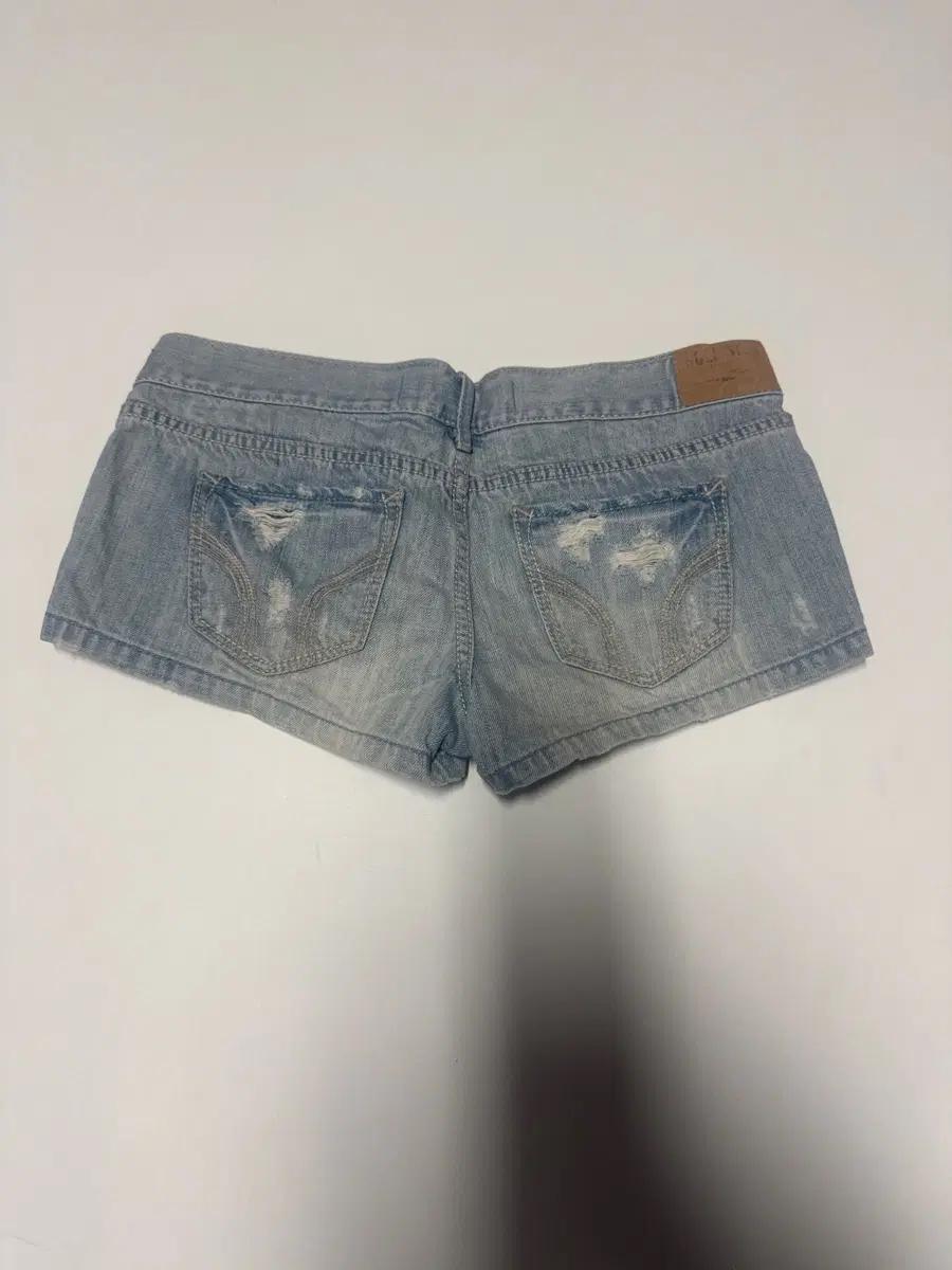 여성 홀리스터 빈티지 연청 찢청 데님 숏팬츠 27 3