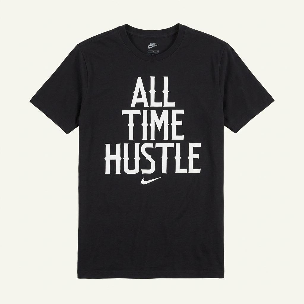 여셩 나이키 ALL TIME HUSTLE 반팔 티셔츠 블랙 M 1