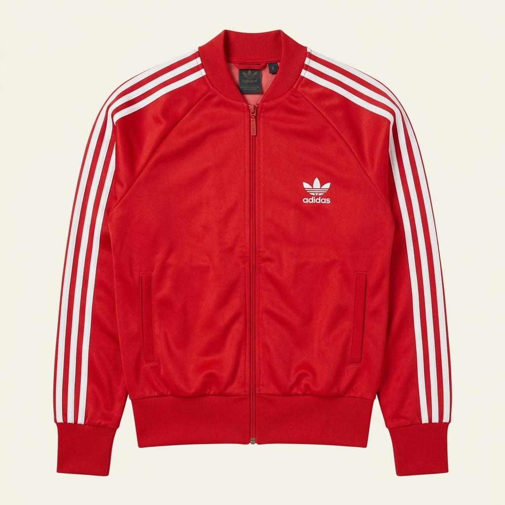 ADIDAS 트랙탑 레드 S 1