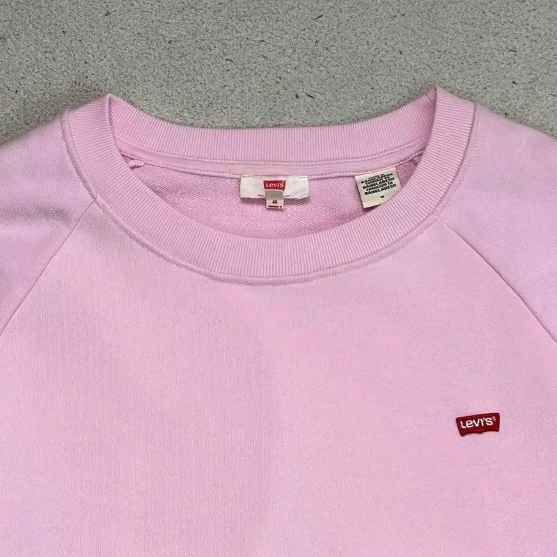 LEVI'S 크루넥 스웨트셔츠 핑크 M 3