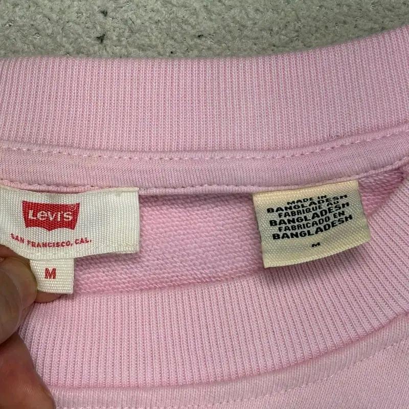 LEVI'S 크루넥 스웨트셔츠 핑크 M 4
