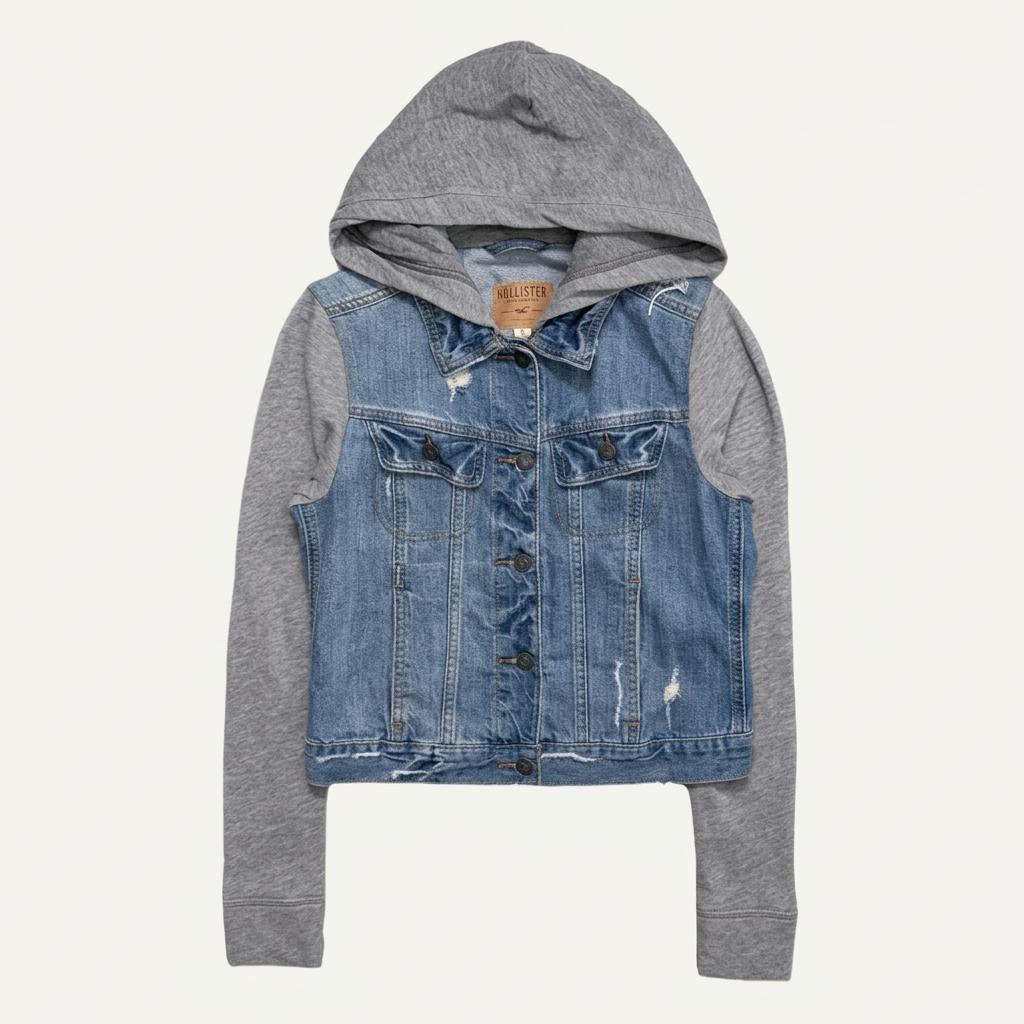 HOLLISTER 데님 후드 자켓 S