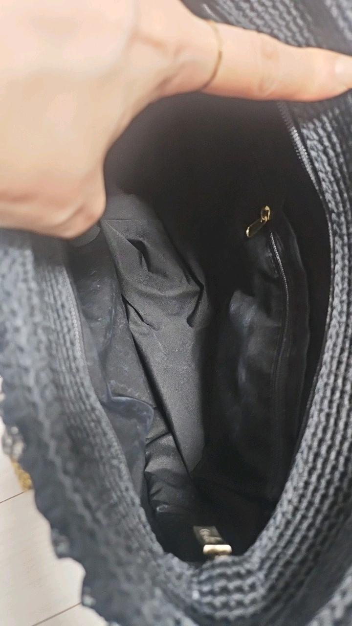 빈티지 플라워 비즈 자수 토트백 3