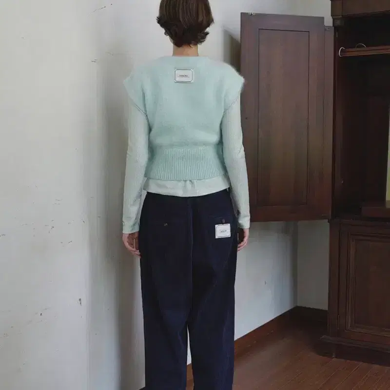 오버듀플레어 ANGORA KNIT VEST_MINT 6