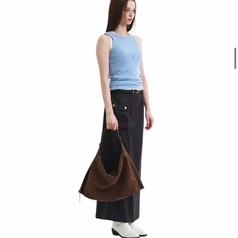 무르 누오보 호보백 스웨이드 다크브라운 3