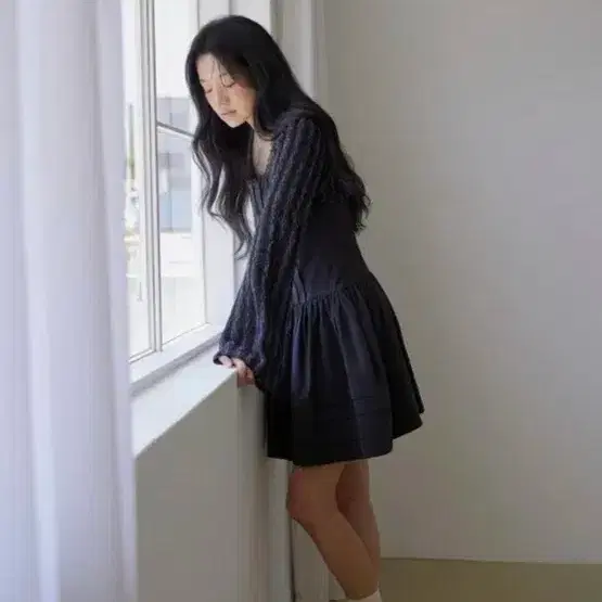 루루서울 와플볼레로가디건 차콜 5