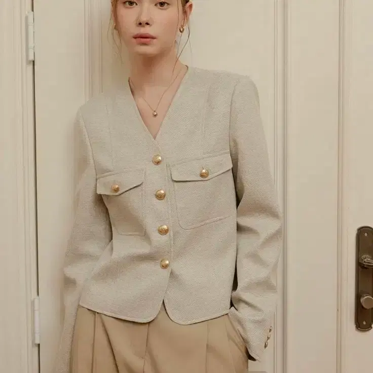 룩캐스트 앨리 브이넥 자켓 7