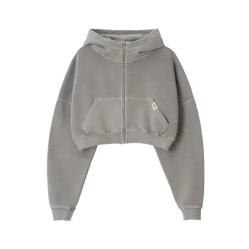 Glowny 글로니 G CLASSIC WASHED 크롭 후드집업 2