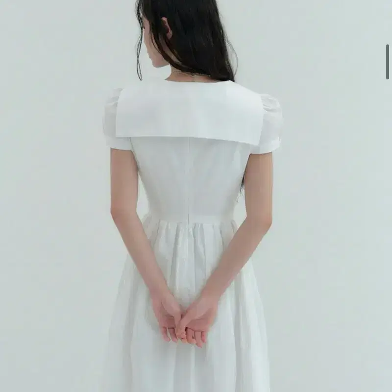 플로움 데이지 펀칭 드레스 화이트 S 4