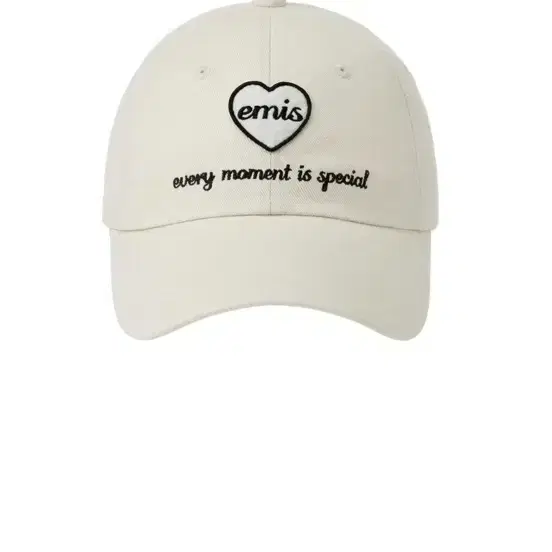 EMIS 하트 와펜 볼캡 크림 2