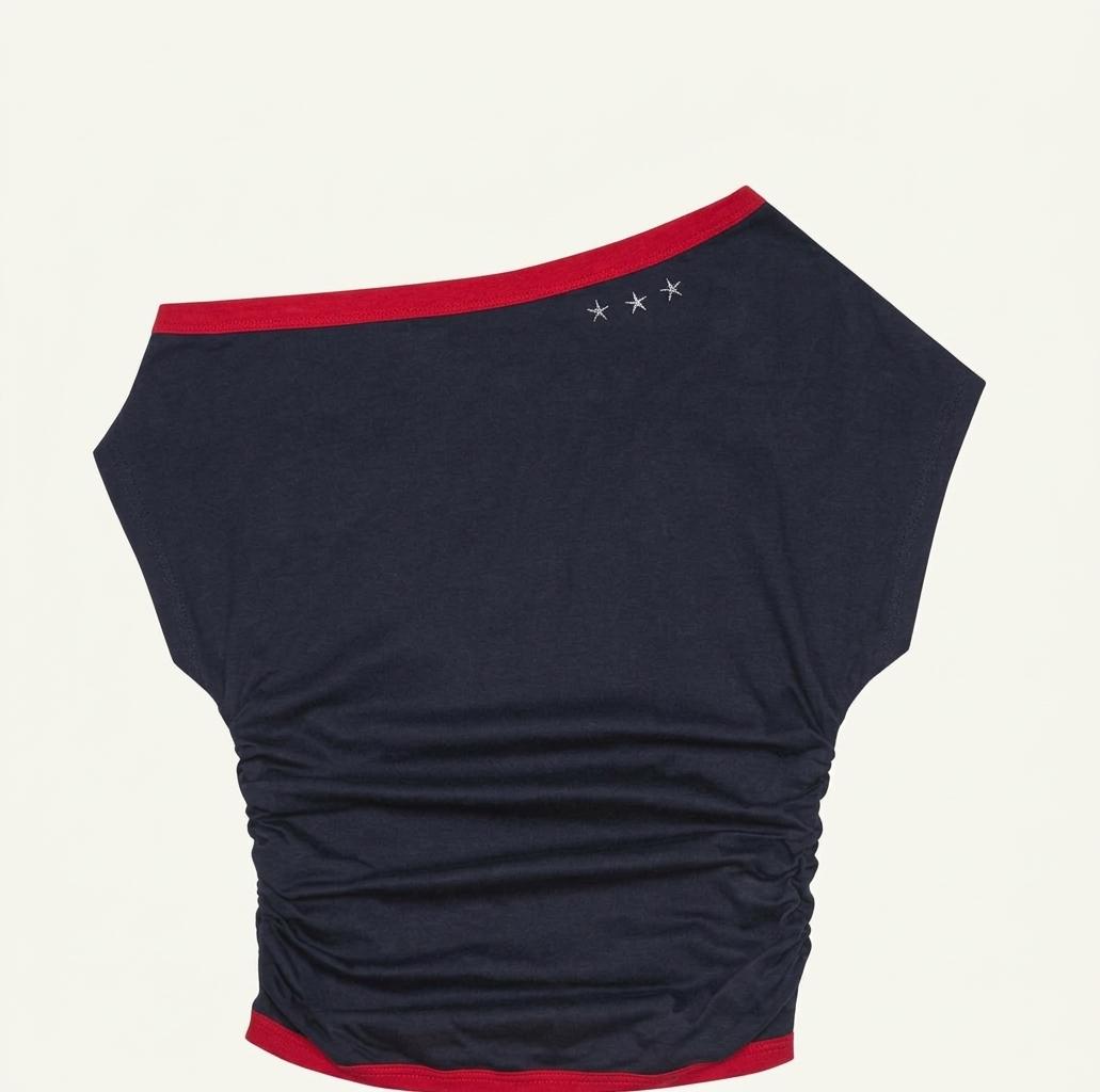 L26 ONE-SHOULDER BOATNECK TOP 1