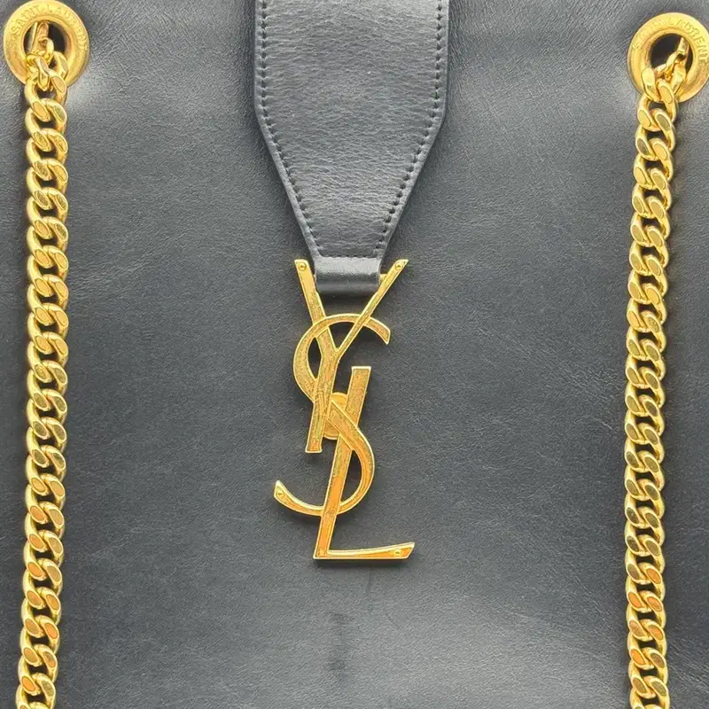 생로랑 YSL 체인 숄더백 블랙 금장 7