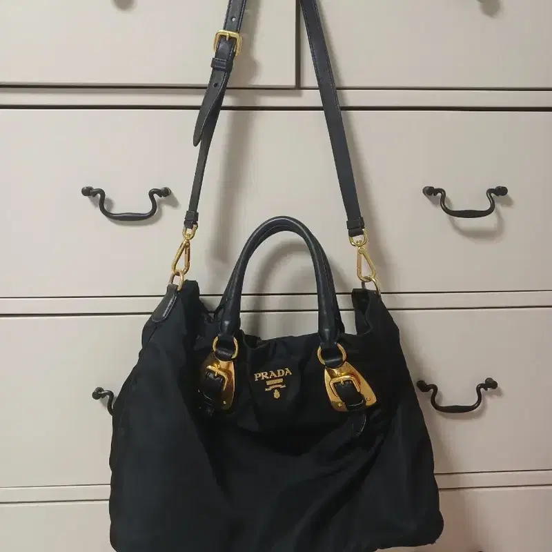 정품) PRADA 나일론 토트백 숄더백 8