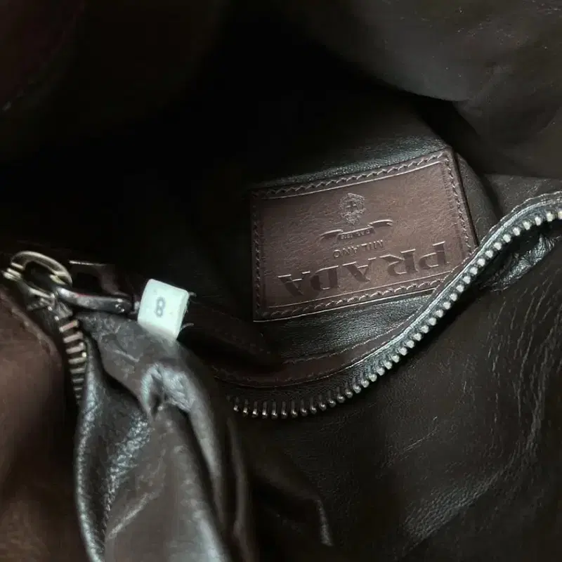 PRADA goatskin cross/shoulder bag 8