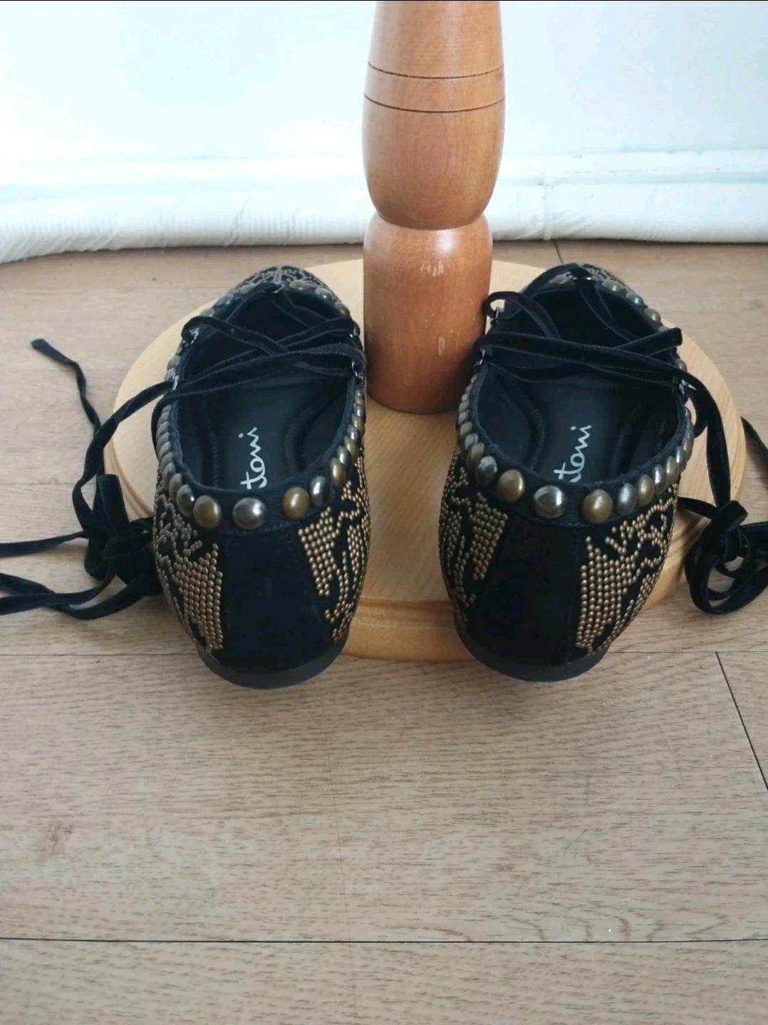 산토니 긱시크 발레코어 플랫 245(37반) 5