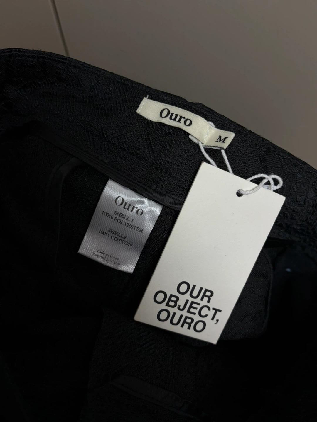 OURO 아우로 블랙 패턴 와이드 팬츠 M (새상품) 10